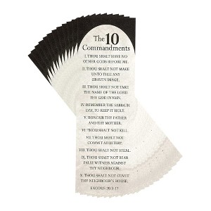 Dicksons The 10 Commandments Black and White 6 Inch Bookmark Cards Pack of 12 - 1 of 4