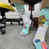 Chocolate vs. Toothbrush Socks from the Sock Panda (Tween Sizes, Small) - 2 of 4