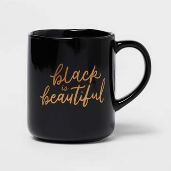 16oz Stoneware Black is Beautiful Mug - Opalhouse™