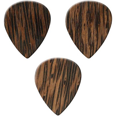 Clayton Exotic Wedge Wood Guitar Picks - 3 Pack