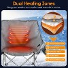 LakeForest"Portable Heated Camping Chair for Adults, Adjustable Heat Levels, Backrest Cushion, 264LBS"Grey - 2 of 4