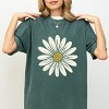 Simply Sage Market White Daisy Garment Dyed Tee - 2 of 4
