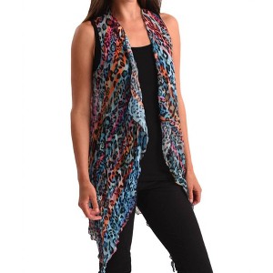 Women's Vibrant Leopard Vest - ANGEL - 1 of 2