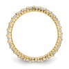 Black Bow Jewelry 2mm 14K Rose, Yellow or White Gold 1.0 Ctw Diamond Eternity Band - 2 of 4