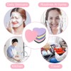 Unique Bargains Daily Skincare Home Travel Compressed Heart Shape Facial Sponges 2.5" 60 Pcs - 4 of 4