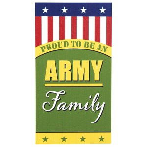 Dicksons Proud to Be an Army Family Green 5 x 3 Vinyl Refrigerator Magnet - 1 of 1