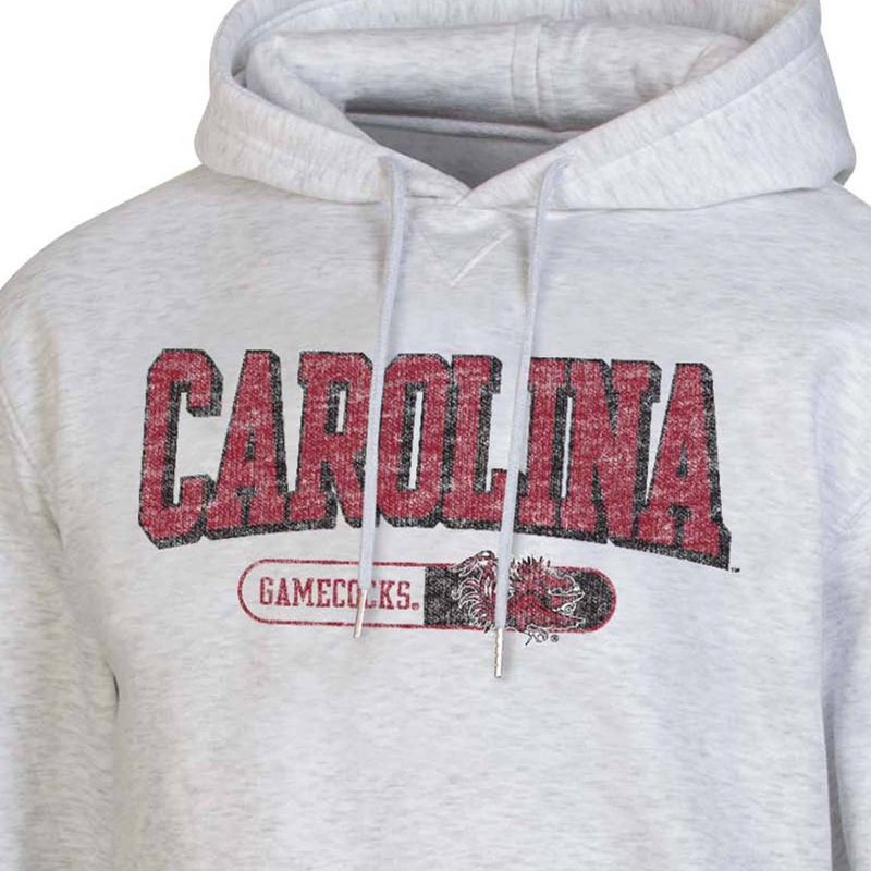 NCAA South Carolina Gamecocks Gray Fleece Hooded Sweatshirt, 3 of 4