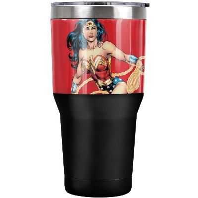 DC Wonder Woman Character Steel Tumbler 30oz Coffee Travel Mug