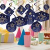 Big Dot of Happiness Starry Skies - Gold Celestial Party Hanging Decor - Party Decoration Swirls - Set of 40 - 2 of 4