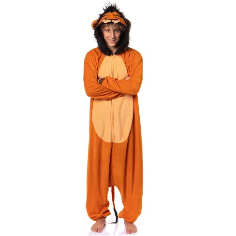 Seven Times Six Disney The Lion King Scar Micro Fleece Costume Men's Pajama Union Suit Brown - image 1 of 4