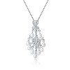 Guili Sterling Silver Cubic Zirconia Mini Chandelier Necklace - 2 of 2