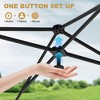 Canopy Tent 10x10 Easy Pop Up, Outdoor Shade Instant Canopy Tents, Comercial Instant Heavy DutyCanopy Pop Up Tent with 3 Sidewalls - 4 of 4