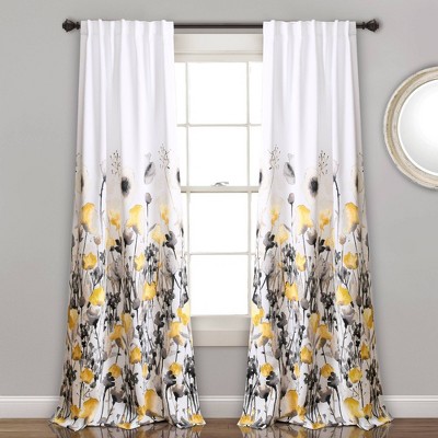 Yellow and online gray curtains