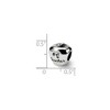 Black Bow Jewelry Sterling Silver #1 Teacher Apple Bead Charm - 2 of 3