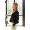 Women's Ginny Long Sleeve Baby Doll Top - GOLDEN - 2 of 3