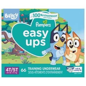 Pampers Easy Ups Training Underwear Boys Size 6 4T5T 66 Count - 1 of 4