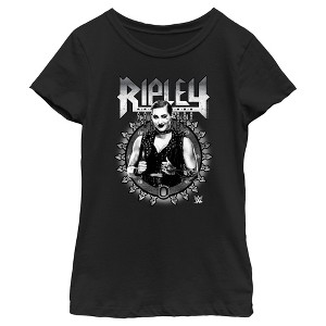 Girl's WWE Ripley Black and White Photo T-Shirt - 1 of 4