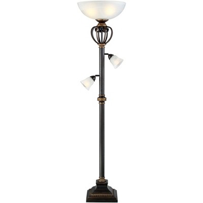 3 light torchiere floor lamp