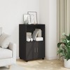 CLIHOME Mobile Office Cabinet with Storage Space, 2 Doors Rolling File Container, Kitchen Sideboard Buffet Cabinet - 2 of 4