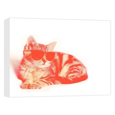 11" x 14" Hipster Cat Decorative Wall Art - PTM Images