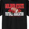 Vintage Sport Golden State Football Association Men's Black T-Shirt - 2 of 3