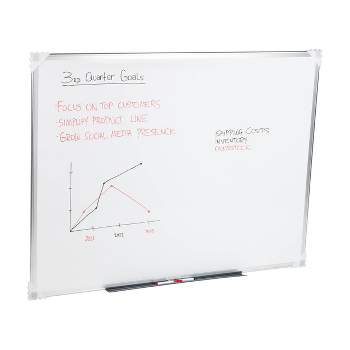 Mind Reader 9 to 5 Collection Dry Erase Magnetic Board 36"x 48" Wall Mount White