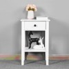 MAYEERTY End Table with Storage for Living Room, White - 2 of 4