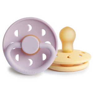 FRIGG Moon Natural Rubber Pacifier 2-Pack - 1 of 4