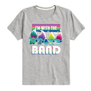 Boys' - Trolls - I'm With The Band Branch and Brothers Short Sleeve Graphic T-Shirt - 1 of 4