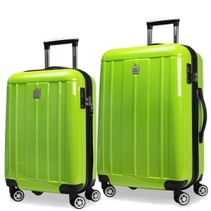 World Traveler Contour 2-Piece Lightweight Polycarbonate Hardside Expandable Spinner Luggage Set with TSA Lock (20" & 24") - 1 of 4