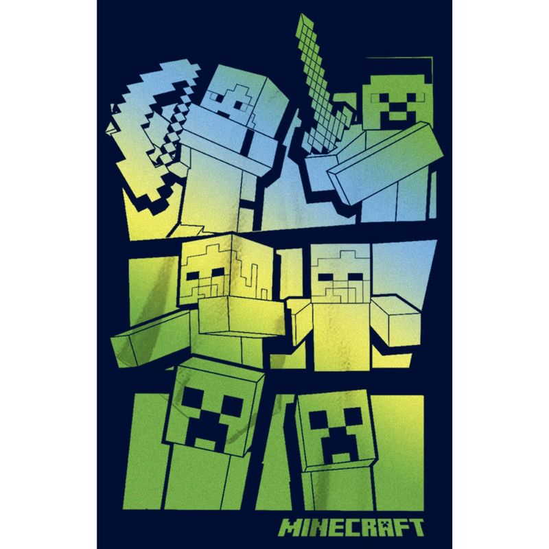 Boy's Minecraft Steve and Alex Vs. Mobs T-Shirt, 2 of 5
