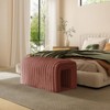 Aukfa 33.1'' Plush Storage Ottoman, Multifunctional Bench, Cat Condo, Footrest, And End-Of-Bed Seating For Living Room, Entryway, Bedroom - 2 of 4