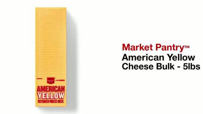 American Yellow Cheese - price per lb - Market Pantry&#8482;, 2 of 7, play video