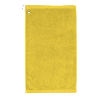 TowelSoft Premium 100% Cotton Terry Velour Golf Towel with Corner Hook & Grommet Placement 16 inch x 26 inch