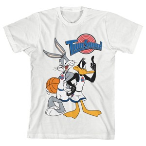 Space Jam Tune Squad Bugs And Daffy White T-shirt Toddler Boy to Youth Boy - 1 of 2
