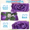 Unique Bargains Fabric Rose Boho Hair Clips Fabric Flower Brooch Pins for Wedding Party Dance 1 Pc - 3 of 4