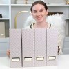 Blu Monaco Foldable Magazine File Holders - Set of 4 or 6 - Many Colors and Designs to Choose From - 4 of 4
