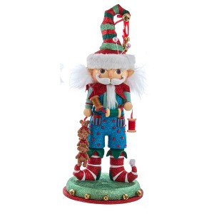 Kurt Adler 15-Inch Hollywood Elf with Teddy Bear Nutcracker - 1 of 4