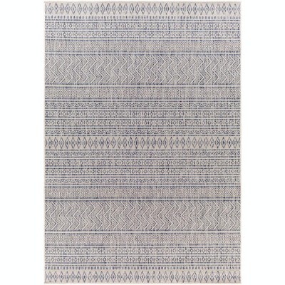 Mark & Day Antibes 2'7"x12' Runner Woven Indoor & Outdoor Area Rugs Navy: Bohemian Stain-Resistant Flat Pile Polypropylene