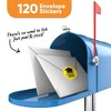 Big Dot of Happiness Class of 2025 Yellow Grad Party Envelope Seal Stickers, Round Circle Stickers to Seal Cards, Graduation Envelope Seals, 120 Count - 2 of 4