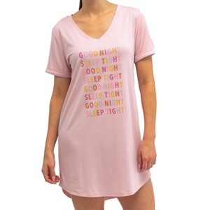 Hello Mello Women’s Let Me Sleep Lounge Sleep Shirt - 1 of 4