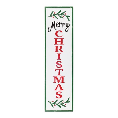 Melrose Metal Merry Christmas Porch Sign 33