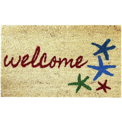 Envelor Coir Door Mat with Non-Slip Rubber Backing