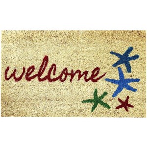 Envelor Coir Door Mat with Non-Slip Rubber Backing - 1 of 4