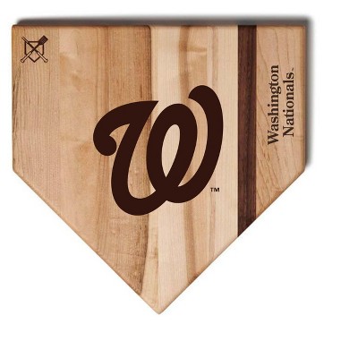 MLB 12-Inch Wooden Home Plate Cutting Board, Washington Nationals
