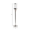 Contemporary Glass Floor Hurricane Candle Holder - Decorative Candle Stick Holder for Pillar Candles and Table Centerpieces Accent - 4 of 4