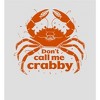 Crustacean Charm – "Don't Call Me Crabby" Women's Crew Neck Short Sleeve Top - 2 of 3