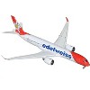 Airbus A350-900 Commercial Aircraft with Flaps Down Configuration "Edelweiss Air" White w/Red 1/400 Diecast Model by GeminiJets - 2 of 3