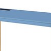 Royal Hampton Writing Desk with USB Dock and Metal Legs, Blue and Rose Gold - 3 of 4