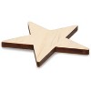 24 Pack Unfinished Wooden Star 3" Wood Cutout for Gift Tags, Party Signs, Ornaments and DIY Projects - image 4 of 4